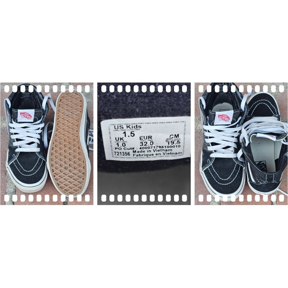 Vans - Kids Sk8-Hi Shoe - size 1.5Y
